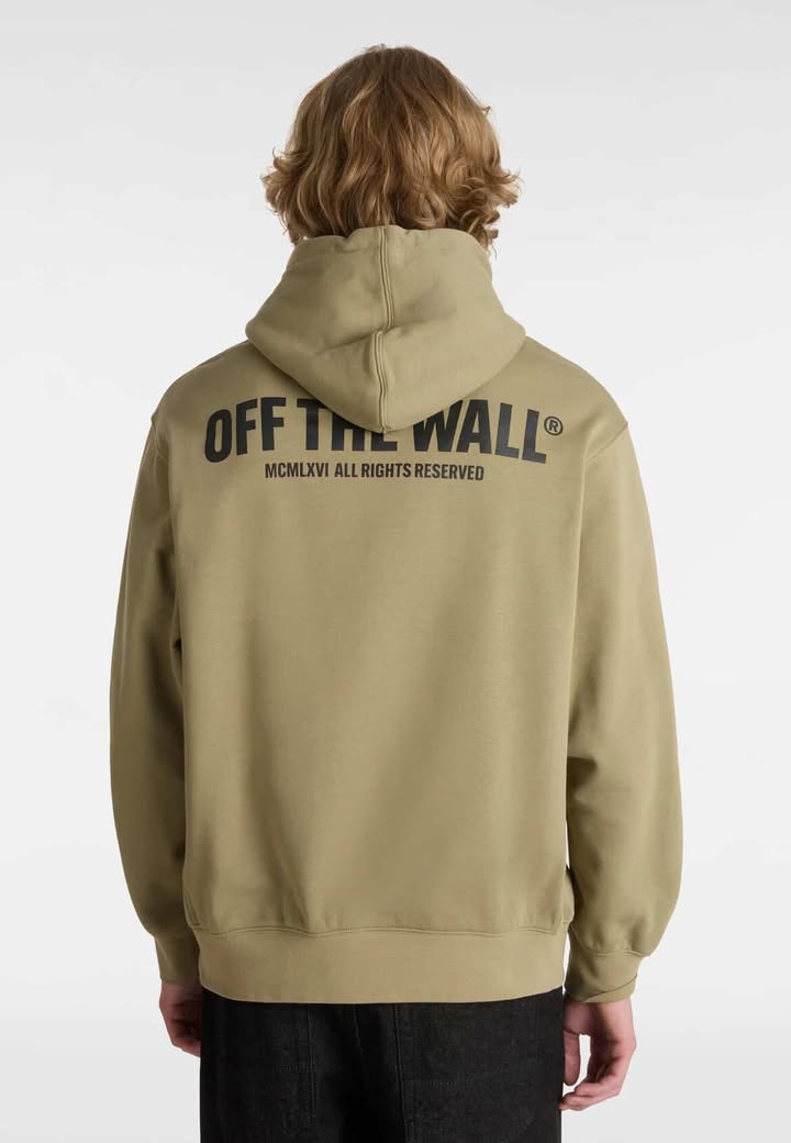 לצפייה במוצר קפוצ'ון ואנס לגברים - Vans Off The Wall Hoodie - צבע חאקי