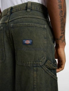 לצפייה במוצר מכנסי Dickies Carpenter בצבע ירוק/אפור