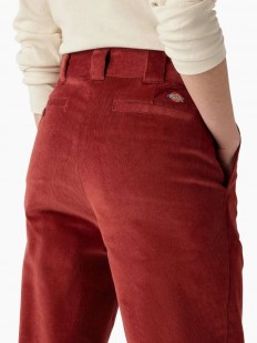 לצפייה במוצר מכנסי Dickies קורדרוי בצבע אדום