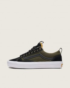 לצפייה במוצר Vans Old Skool-Style Platform - Olive/Black Canvas & Suede