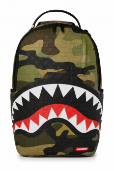 לצפייה במוצר תיק גב Sprayground Shark Mouth - קאמו בהדפס צבאי