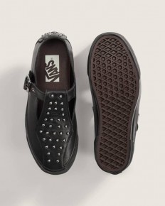 לצפייה במוצר Vans Mary Jane עם ניטים – שחור עור (סטייל פאנק-גראנג')