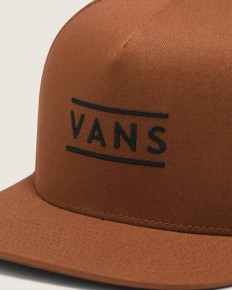 לצפייה במוצר כובע Vans Snapback/בייסבול חום/ראסטי עם לוגו קלאסי שחור