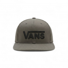 לצפייה במוצר כובע מצחייה ואנס אפור פחם עם לוגו שחור – Vans Drop V Snapback Charcoal