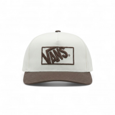 לצפייה במוצר כובע מצחייה ואנס שני צבעים בז' וחום – Vans Two-Tone Snapback Cream/Brown