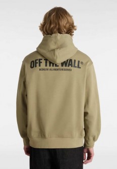 לצפייה במוצר קפוצ'ון ואנס לגברים - Vans Off The Wall Hoodie - צבע חאקי