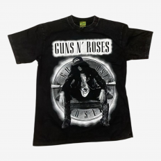 לצפייה במוצר Guns N' Roses Slash  Graphic T-Shirt - Black Washed
