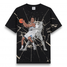 לצפייה במוצר חולצת שאקיל אוניל (Shaquille O'Neal) וינטג' סטייל – אורלנדו מג'יק – שחור – הדפס 